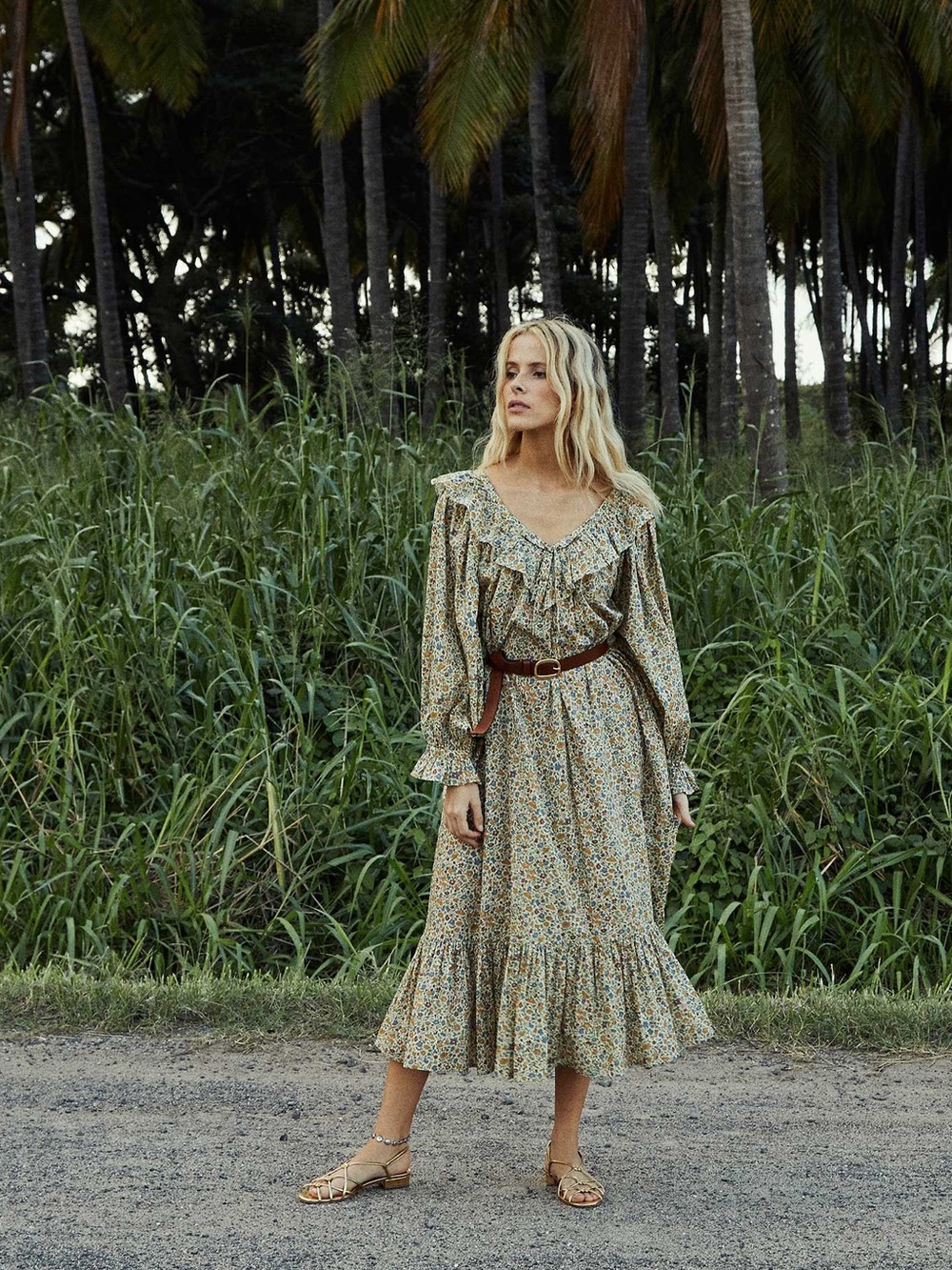 Doen VEREDIS DRESS -- SUNSHINE POPPY BELL FLORAL - Picture 5 of 6